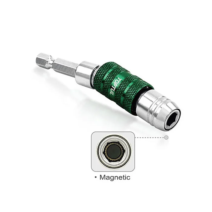TOPTUL suporte bit magnetico articulado 1/4" FTGA0808
