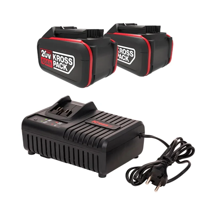 KRESS 20V bateria 6.0ah + carregador rapido 6A KAD22.2