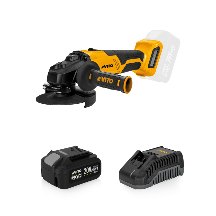 VITO EGO 20V rebarbadora brushless 1x4.0ah + carregador PACK7EGO