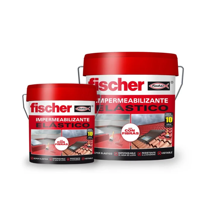 FISCHER impermeabilizante cor branco c/fibras 4L/5kg 547958