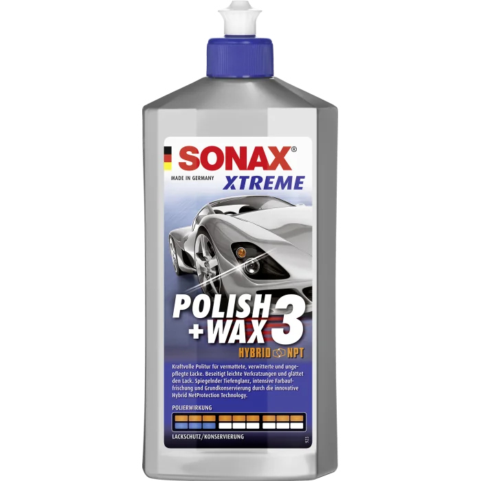 SONAX xtreme polish + wax 3 250ml 02021000-544